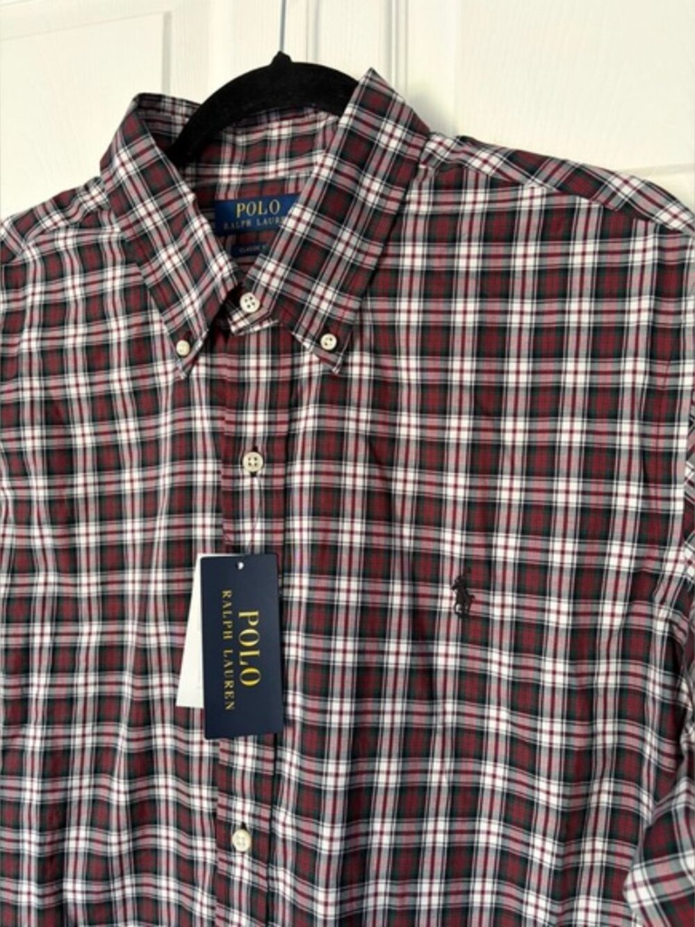 Polo Ralph Lauren Men's Long Sleeve Oxford Button Up Shirt Plaid New size XL - Picture 6 of 13
